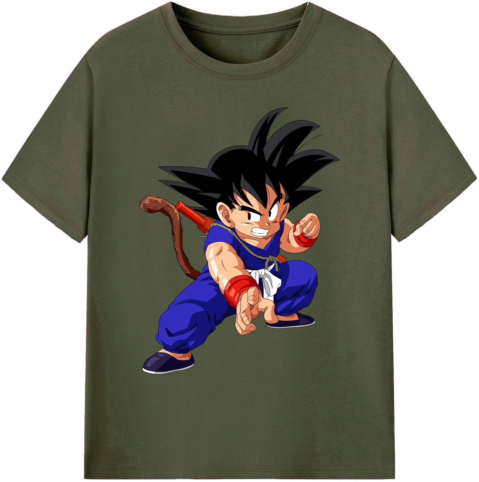 （画像用） ドラゴンボール 孫悟空（そん ごくう）Son Goku カカロット DRAGON BALL Kakarotto 綿100％ メンズ半袖Tシャツ｜肌触りやわらか＆通気性